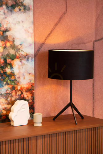 Skontrolujte Stolová lampa Lucide TONDO čierna kovová E27 30 cm 45590/81/30