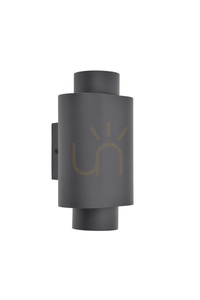 Vonkajšie nástenné svietidlo Lutec CYPRES 6604002118 tmavosivé 2×GU10 IP44 small 7