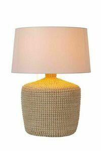 Stolová lampa Lucide AMBALA z morskej trávy a ľanu, prírodná/biela, E27, Ø35 cm, 10551/81/73 small 0