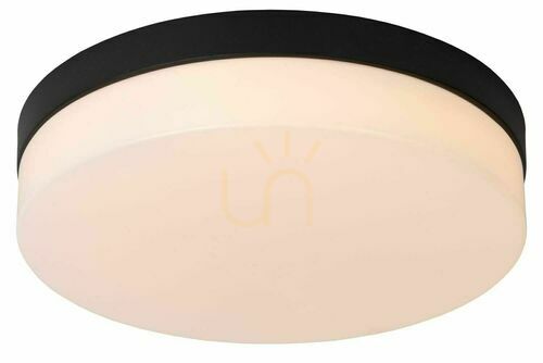 Skontrolujte Plafón Lucide BISKIT čierny LED 18W IP44 28 cm 79111/30/30