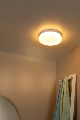 Skontrolujte Plafón Lucide BISKIT biely LED 18W IP44 28 cm 79111/30/31