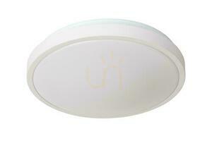 Kúpeľňové stropné svietidlo Lucide DASHER LED so snímačom pohybu a súmraku, biele, Ø 34,8 cm, 18 W, IP44, 79110/35/31 small 1