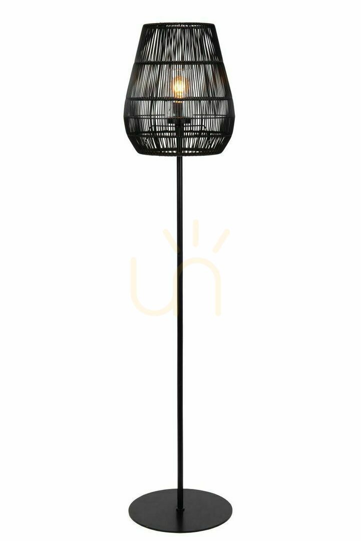 Lucide Nerida Outdoor Floor Lamp Black Japandi IP44 154 cm 03845/81/30