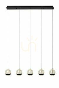 Závesné LED svietidlo Lucide Sentubal čierne 5x5,3W 13498/25/30 small 0