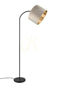 Stojacia lampa Trio JULIETA s béžovým zamatovým tienidlom, čierna E27 419090144 small 2