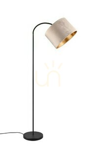 Stojacia lampa Trio JULIETA s béžovým zamatovým tienidlom, čierna E27 419090144 small 3