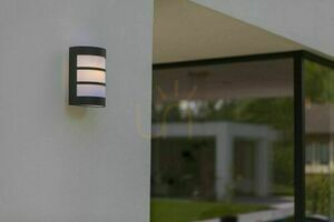 Vonkajšie nástenné svietidlo Lutec NILA čierne IP44 1x40W 5043104424 small 2
