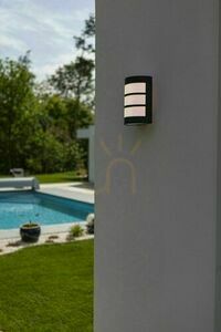 Vonkajšie nástenné svietidlo Lutec NILA čierne IP44 1x40W 5043104424 small 3