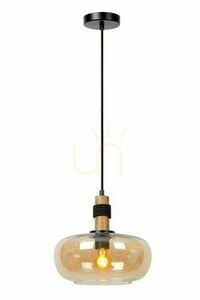 Závesné svietidlo Lucide ILONA čierne sklo E27 30 cm 45408/30/62 small 0