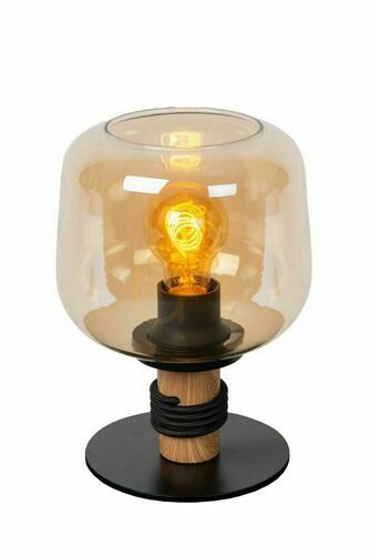 Skontrolujte Stolová lampa Lucide ILONA čierna retro sklo kov E27 45508/01/62