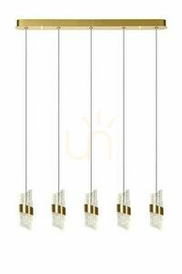 Závesné svietidlo Lucide Kligande zlaté LED 5x7W 13496/35/02 small 0