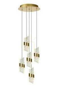 Závesné svietidlo Lucide KLIGANDE matné zlato/mosadz LED 5 × 8 W, Ø 30 cm, 13496/36/02 small 0