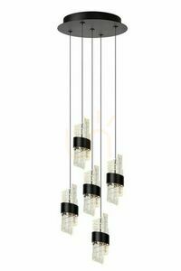 Závesné svietidlo Lucide KLIGANDE čierne LED 5x7W 30 cm 13496/36/30 small 0
