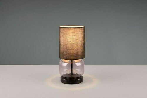 Skontrolujte Stolová lampa Trio ELIO 517800154 čierna, dymové sklo, E27