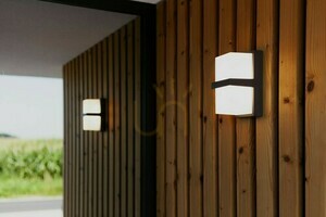 Vonkajšie nástenné svietidlo Lutec STELA 5197401118 LED 14W šedé small 2