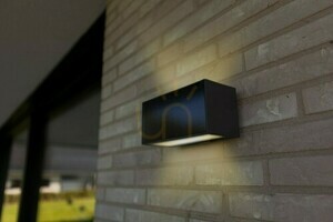 Hybridné solárne vonkajšie nástenné svietidlo LUTEC INKA 6989101118 LED 9 W tmavosivé IP44 small 2