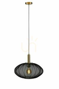 Prívesné svetlo Lucide CORINA čierne zlaté 50 cm E27 Japandi 03447/52/30 small 0