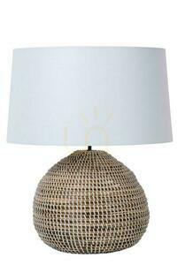Stolová lampa Lucide MADUKA čierna z morskej trávy a ľanu E27 61 cm 10550/81/43 small 1