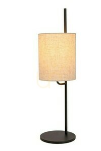 Stolová lampa Lucide MAGIC čierna Japandi kov/ľan E27 64 cm small 0