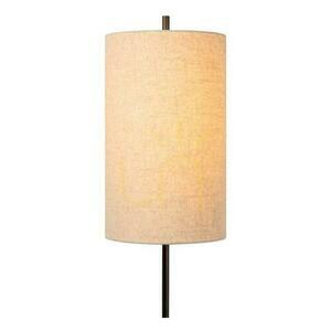 Podlahová lampa Lucide MAGIC čierna béžová Japandi kov ľan E27 165 cm small 1
