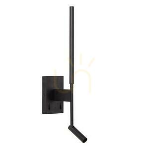 Nástenné svietidlo Lucide FINAN čierne LED hliník 51 cm small 1