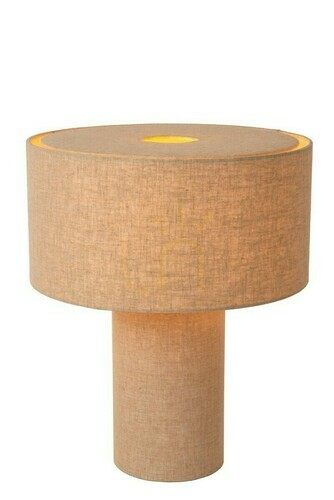 Skontrolujte Stolová lampa Lucide LEEROY šedá ľanová Japandi 42 cm