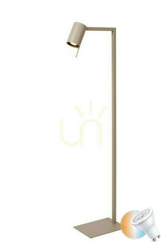 Skontrolujte Stojacia lampa na čítanie Lucide LESLEY taupe 130 cm GU10 03725/01/41