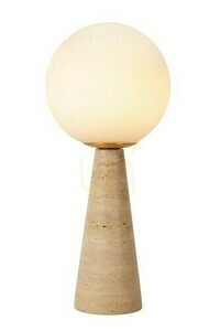 Stolová lampa Lucide EVIN 05551/01/61 – opálové sklo a travertín, E27 small 0