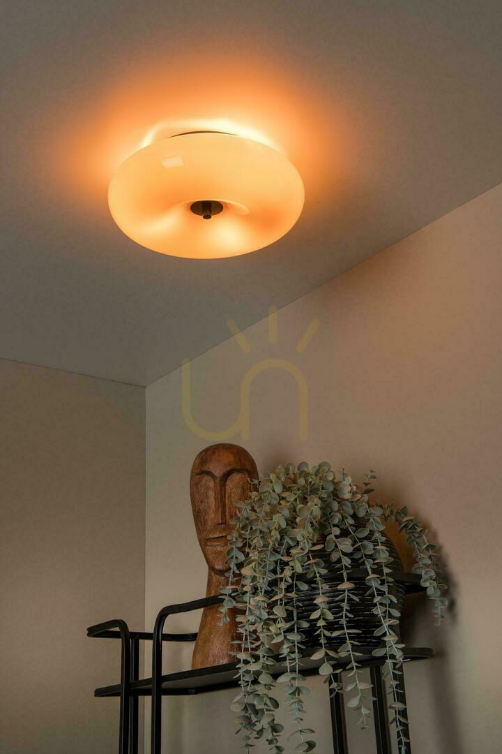 vyhliadka Stropné svietidlo Lucide SENTINO oranžovo-čierne Ø 30 cm 3×G9 Stropné svietidlo Lucide SENTINO oranžovo-čierne Ø 30 cm 3×G9