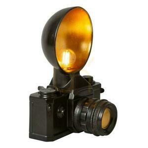 Stolová lampa Lucide Extravaganza Camera čierna retro E14 small 2
