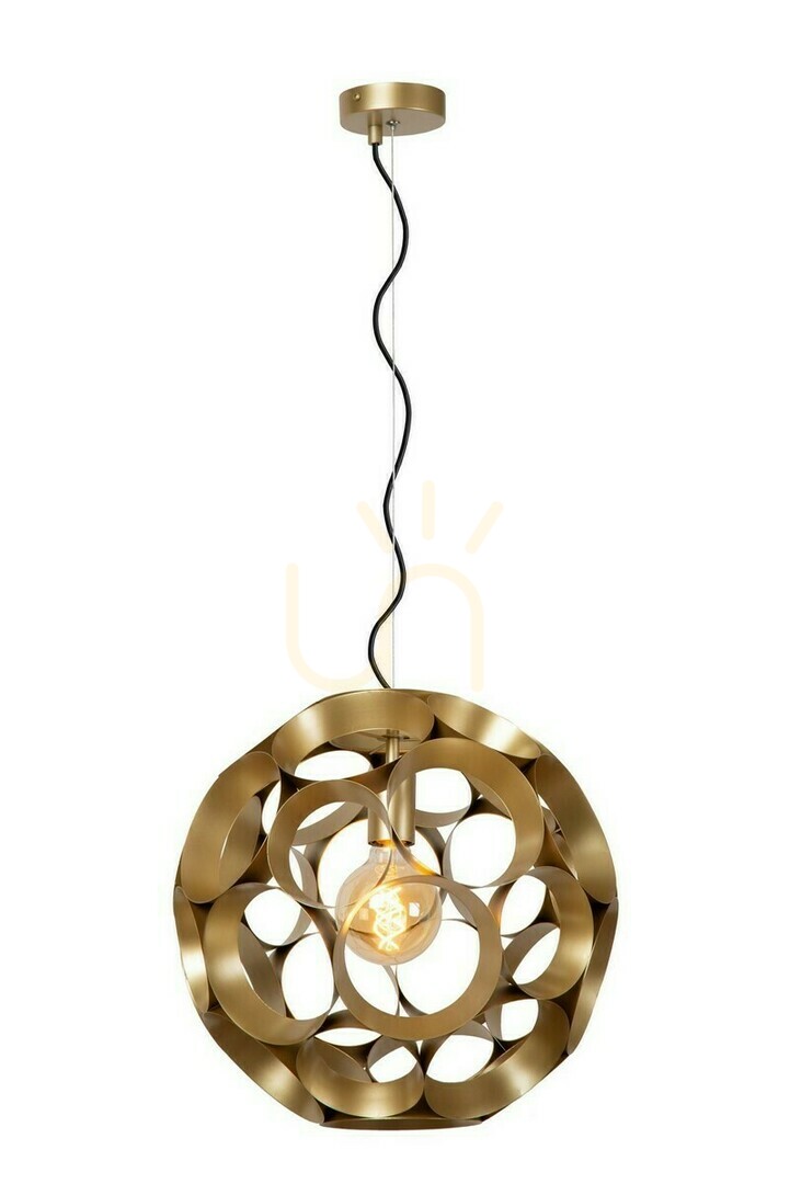 Lucide Hannelore pendellampa guld metall 40 cm E27