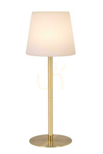 Skontrolujte Prenosná stolná lampa Lucide TYON LED zlatá IP65 41 cm