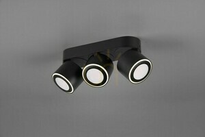 LED stropné svietidlo Trio TAURUS 652910332, matná čierna, 3 reflektory small 3