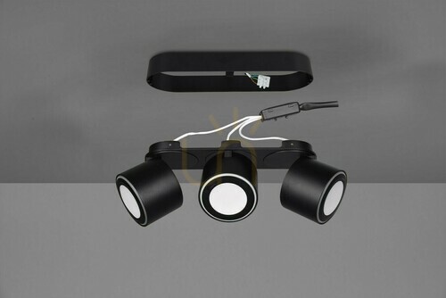 Skontrolujte LED stropné svietidlo Trio TAURUS 652910332, matná čierna, 3 reflektory