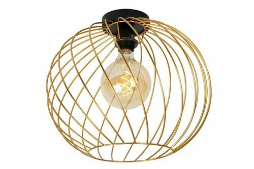 Skontrolujte Plafond Lucide DANZA zlatý čierny kov 40 cm 21128/40/02
