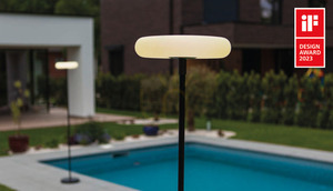 Vonkajšia solárna stojacia lampa Lutec Pops Solar čierna LED 5,1 W 173,5 cm small 8