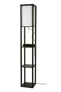 Stojacia lampa Lucide MENNO čierna béžová Japandi E27 44799/81/30 small 1