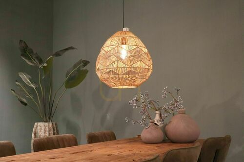 Skontrolujte Bronzová závesná lampa Ange s ažurovým tienidlom BOHO