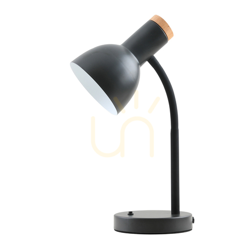 Skontrolujte Stolová lampa Italux Senza čierna drevo E27 TB-37263A-BK