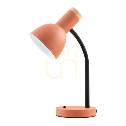 Skontrolujte Stolová lampa Italux Senza oranžová drevo E27 TB-37263A-OG