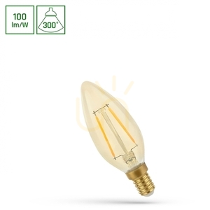 LED sviečka E14 230 V 4,9 W Cog Ww Retroshine Spectrum small 0
