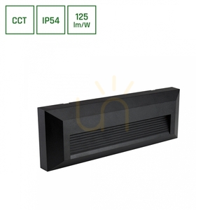 Encanta Asymmetric 6 W Cct 230 V Ip54 230x80x30 Mm čierna fasáda na povrchovú montáž. small 0