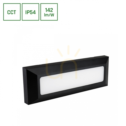 Skontrolujte Encanta 6 W Cct 230 V Ip54 230x80x30 mm čierna fasáda na povrchovú montáž
