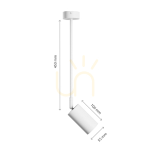 Variosa Gu10 Base 230 V Ip20 55 X100 X450 mm biela okrúhla. small 10