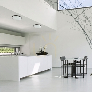 LED stropné svietidlo SpectrumLED NYMPHEA BLACK & WHITE RINGS 24 W CCT Ø32 cm IP54, biele s čiernym prstencom small 8