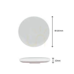 LED stropné svietidlo SpectrumLED NYMPHEA BLACK & WHITE RINGS 24 W CCT Ø32 cm IP54, biele s čiernym prstencom small 9