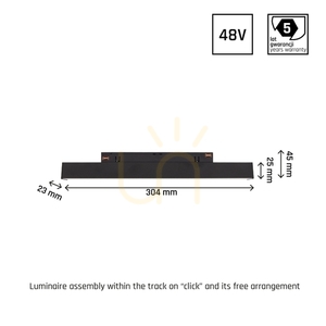 Systém Shift Line S Svietidlo pre zbernicu 304x23x42mm 8W 100st Black 5 rokov záruka. 2 okruhy 6 Systém Shift Line S Svietidlo pre zbernicu 304x23x42mm 8W 100st Black 5 rokov záruka. 2 okruhy small 6