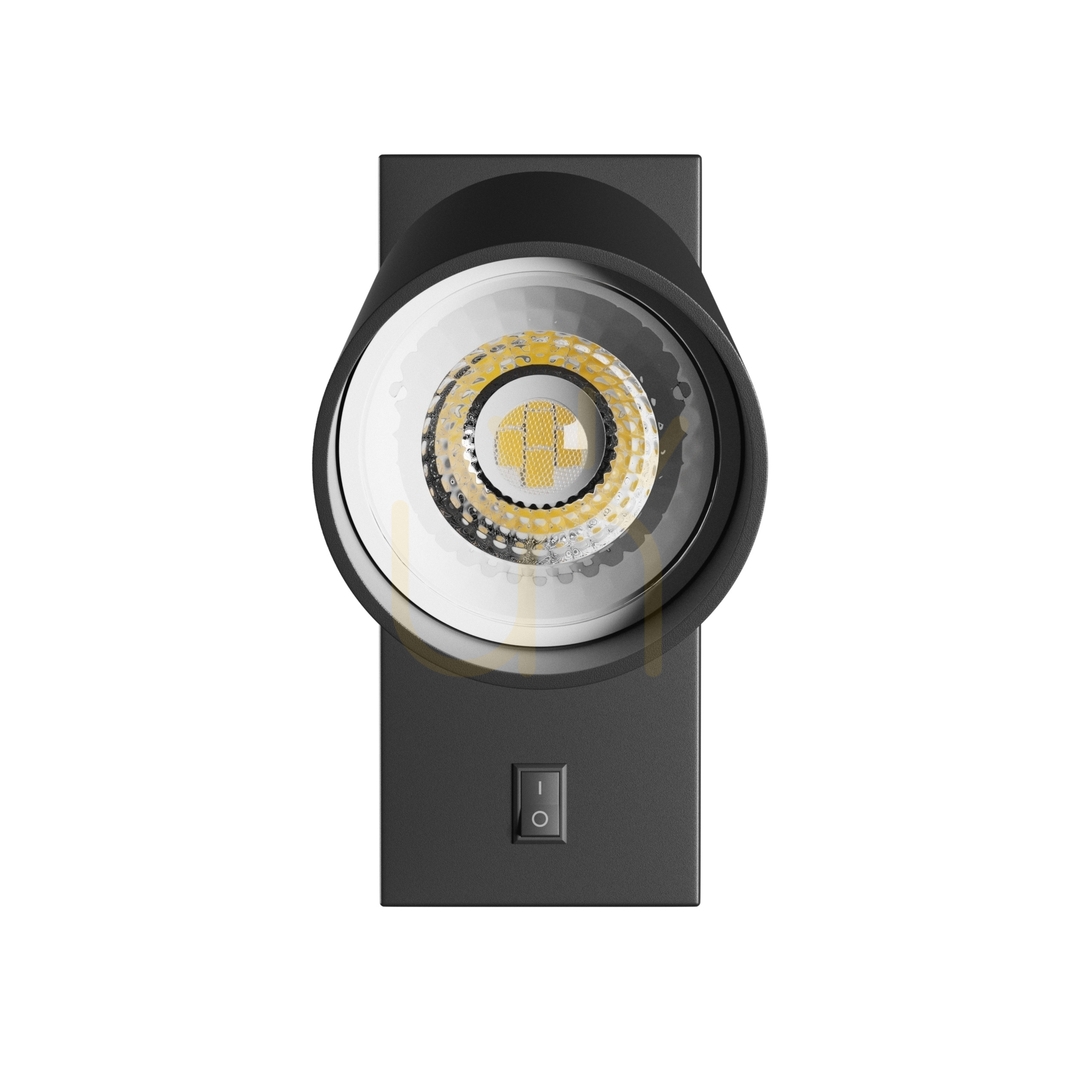 Náhľad Squalla Variosa Flexi Switch Gu10 nástenné svietidlo 230 V Ip20 55x100x410 mm čierne okrúhle. Squalla Variosa Flexi Switch Gu10 nástenné svietidlo 230 V Ip20 55x100x410 mm čierne okrúhle.