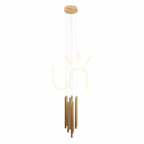 Skontrolujte Závesné svietidlo Max Light Organic P0524D brúsené zlato 10W 20 cm