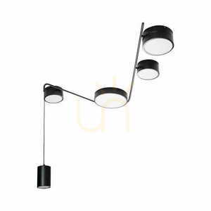 Plafón Max Light Zumaia C0250 čierny LED 32W 5-ramenný 70 cm small 1